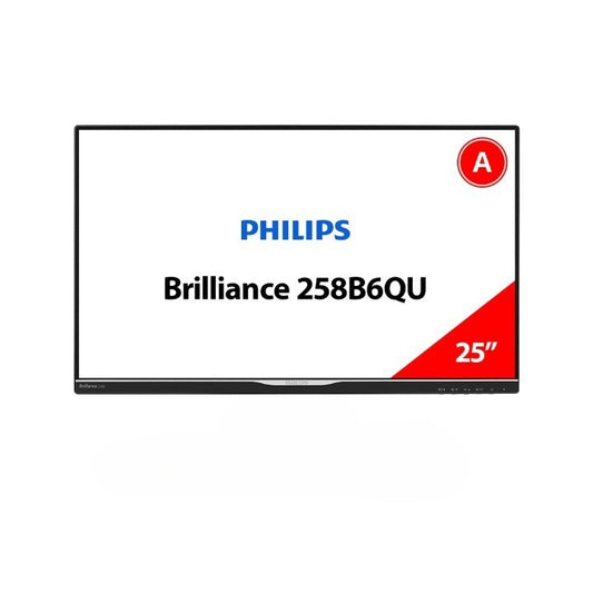 PHILIPS 258B6QU 25" QHD 2560X1440 IPS LED MONITOR DP HDMI VGA / WITHOUT STAND