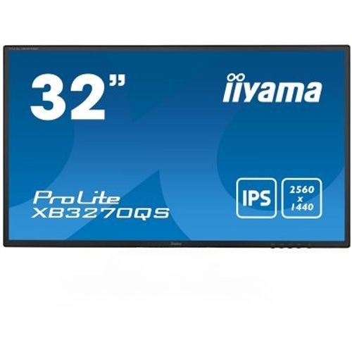 IIYAMA XB3270QS 32" QHD 2560×1440 IPS LED MONITOR DP DVI HDMI PORT WITHOUT STAND