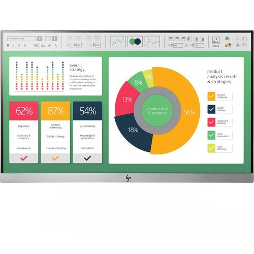 HP ELITEDISPLAY E223 21.5" FHD 1920×1080 IPS LED MONITOR DP HDMI VGA / NO STAND