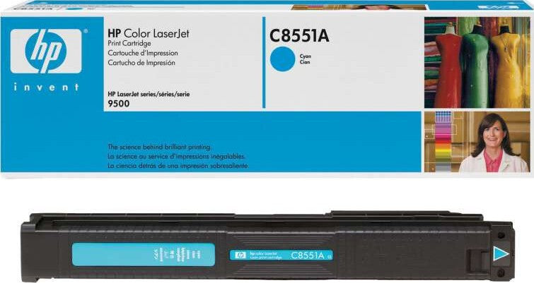 NEW GENUINE ORIGINAL HP 822A C8551A CYAN TONER CARTRIDGE 9500 9500MFP