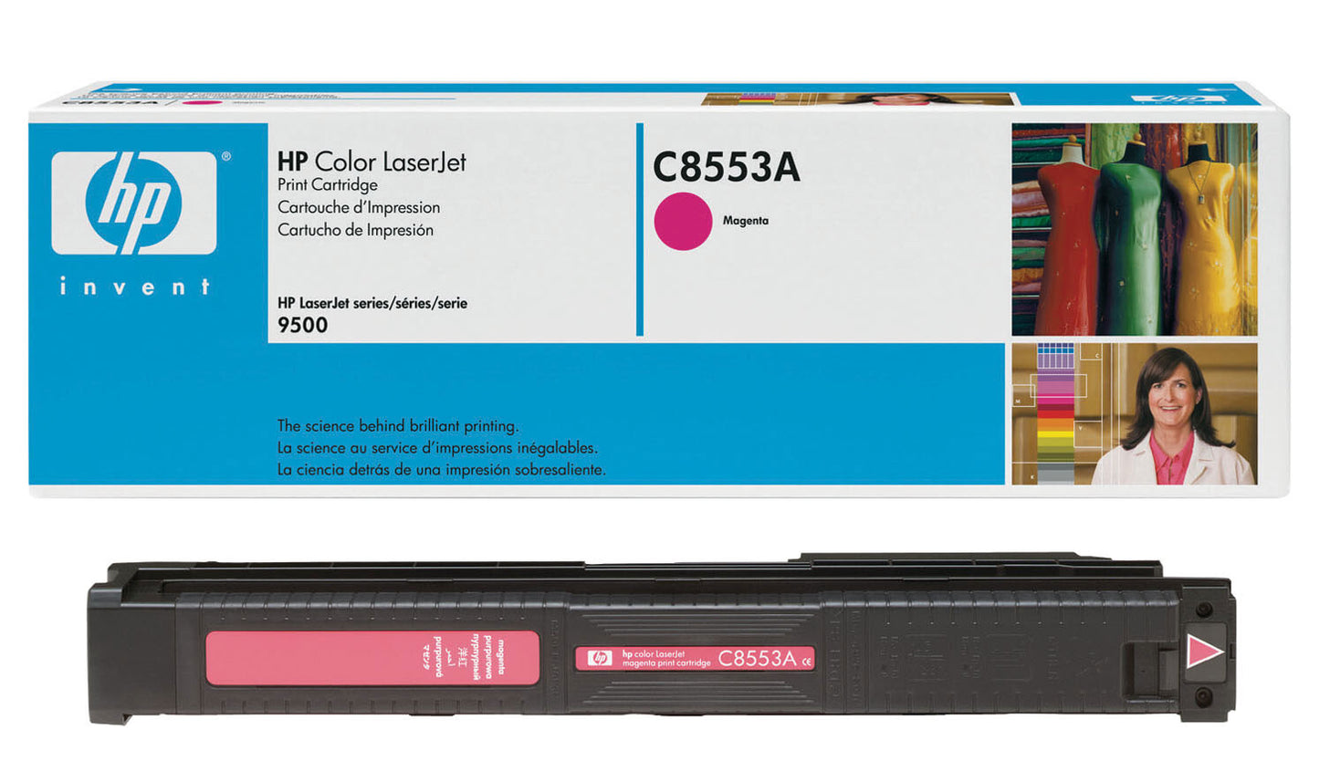 NEW GENUINE HP C8553A 822A MAGENTA TONER CARTRIDGE FOR LASERJET 9500
