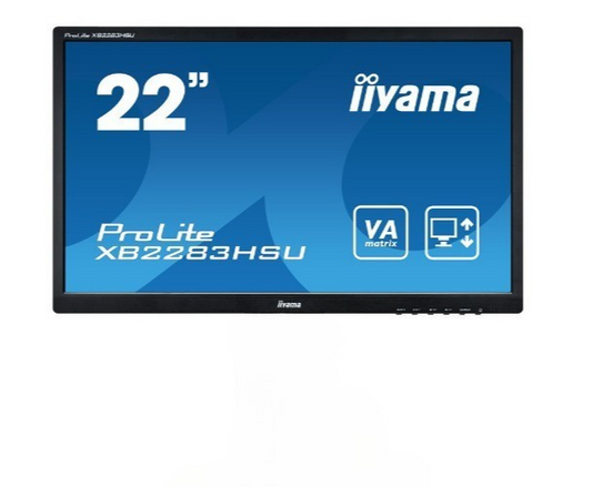 IIYAMA XB2283HSU 22" FHD 1920×1080 LED MONITOR DP VGA HDMI PORT WITHOUT STAND