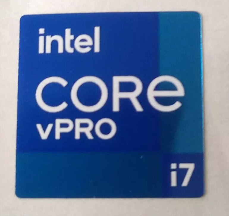 Genuine Intel Core i7 Vpro Inside Case Badge Sticker 18x18mm Laptop Desktop Vpro