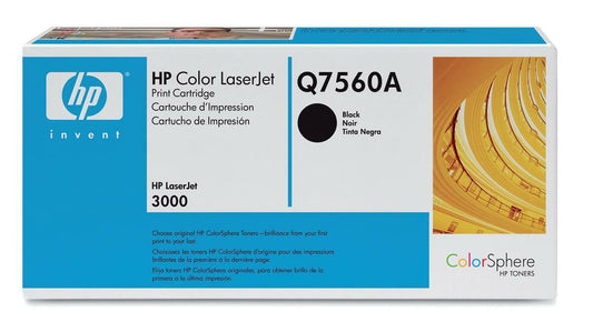 NEW BLACK TONER CARTRIDGE FOR HP COLOR LASERJET 3000 3000DN 3000DTN 3000N Q7560A