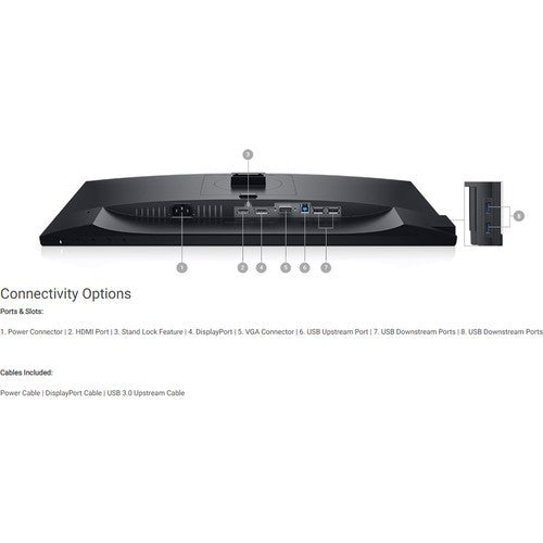 DELL P2219H 21.5" ULTRATHIN BEZEL FHD 1920 × 1080 LED MONITOR DISPLAY PORT HDMI