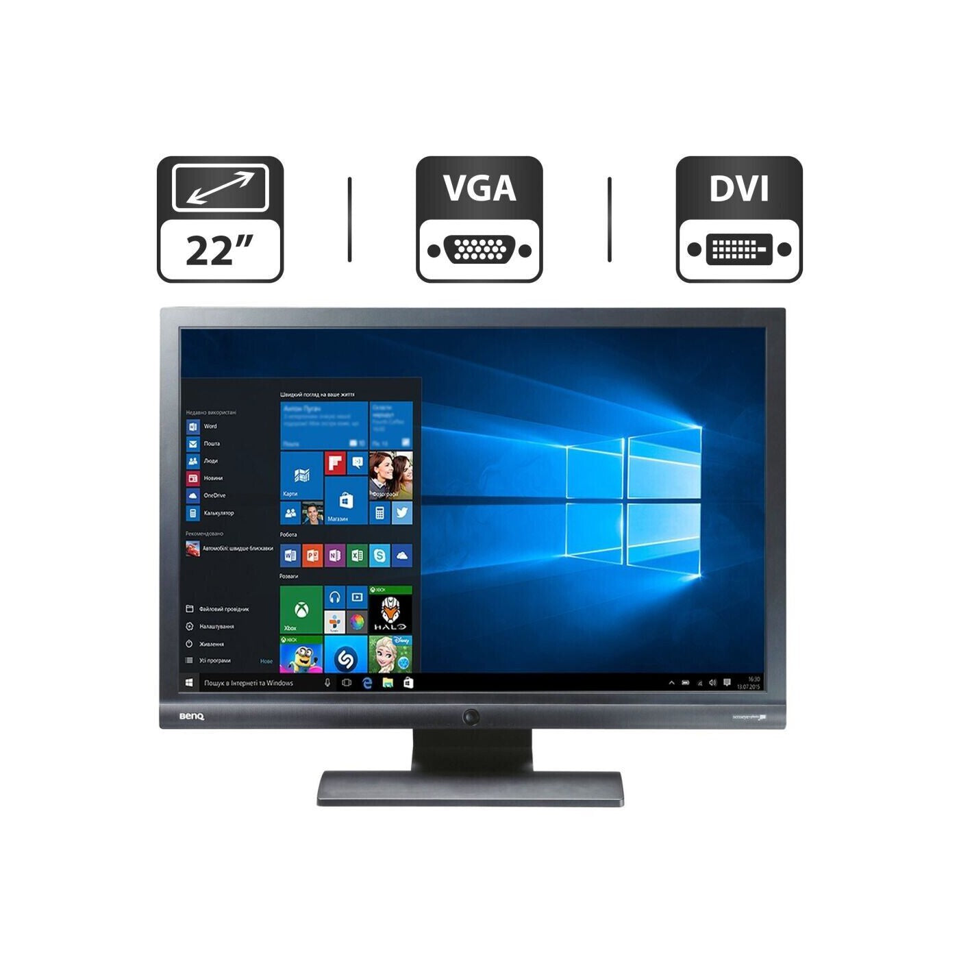 AFFORDABLE BENQ G2200W 22" WIDESCREEN FLAT PANEL RELIABLE MONITOR DISPLAY