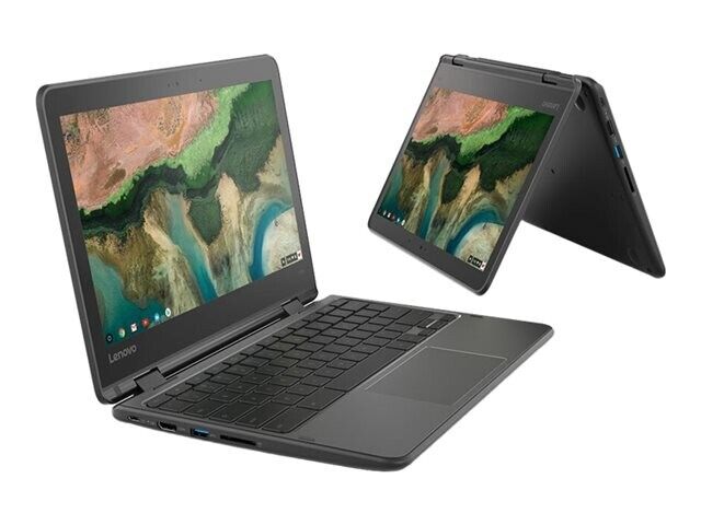 LENOVO 300E INTEL PENTIUM 128GB SSD TOUCH 2IN1 LAPTOP TABLET WINDOWS 11 WEBCAM