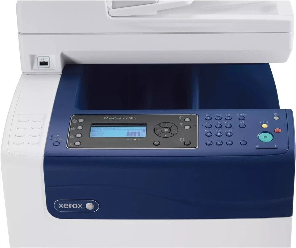 XEROX WORKCENTRE 6505N A4 COLOR LASER PRINTER 6505V_N MULTIFUNCTION + 100% TONER
