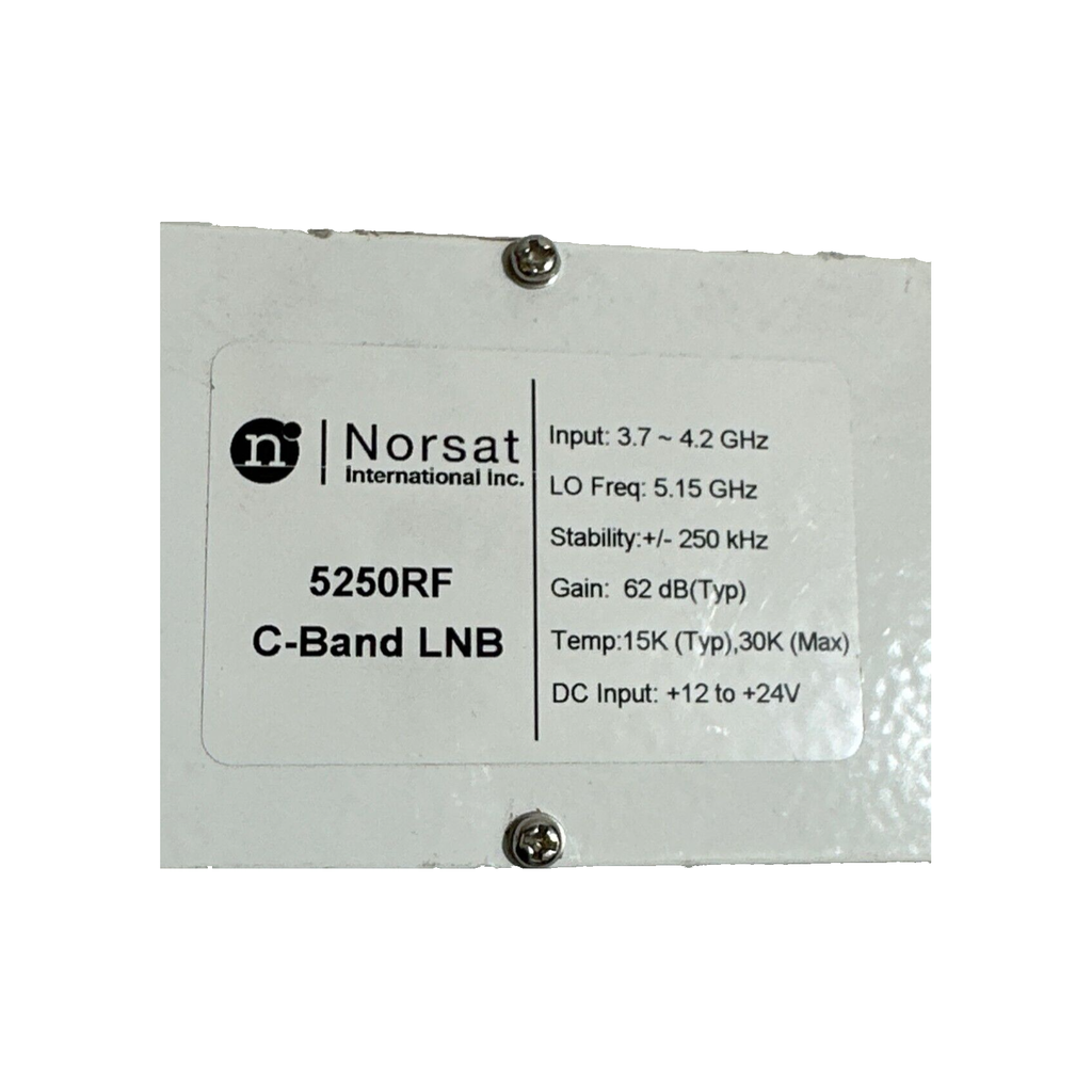 Norsat International 5250RN C-Band PLL LNB 3.7 - 4.2 GHz N Type 50 Ohm