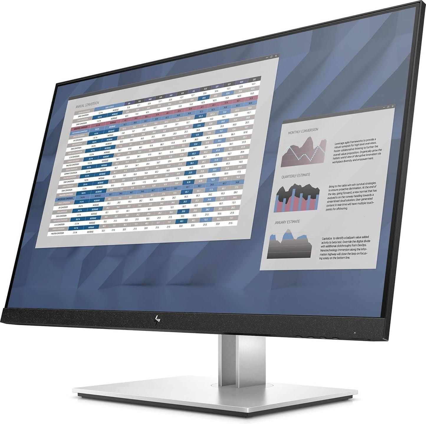 HP E27 G4 27" FHD IPS 1920X1080 DISPLAY BACKLIT MONITOR CLEAR HDMI WITH STAND