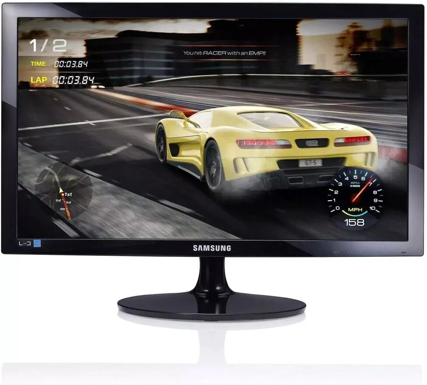 SAMSUNG S24D330H 24" LED GAMING MONITOR FULL HD VGA HDMI BLACK WITH STAND