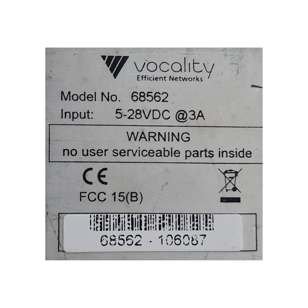 VOCALITY EFFICIENT NETWORKS VOICE FSX BASICS HYBRID 68562 VOICE COMMUNICATION