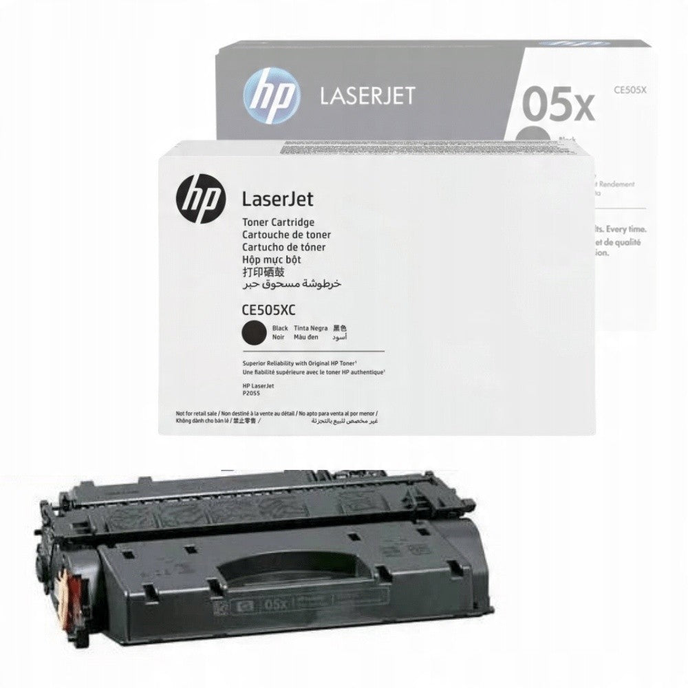 NEW GENUINE HP CE505XC BLACK TONER CARTRIDGE 05X FOR P2050, P2055
