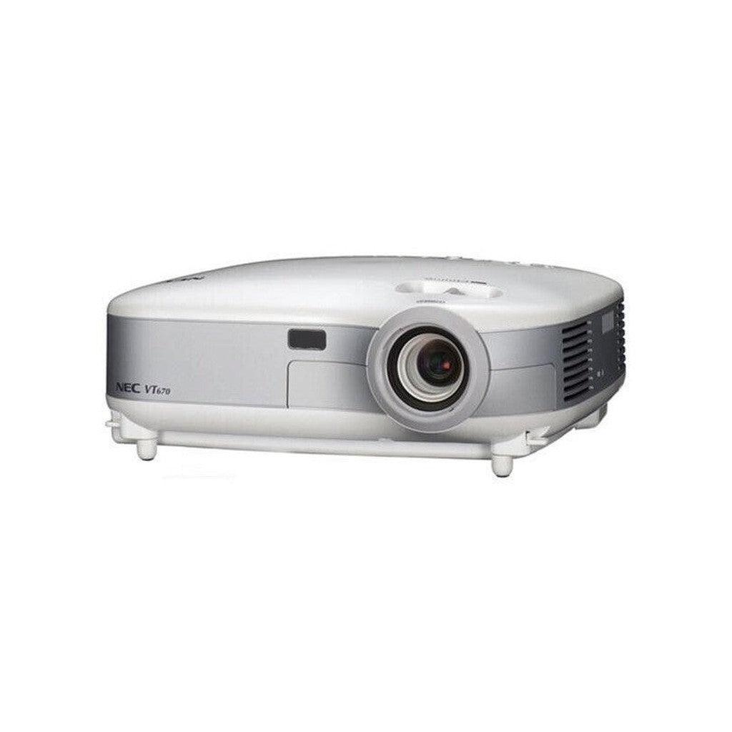 NEC VT670 2100 ANSI Lumens 1024x768 4:3 400:1 3LCD Compact Home Cinema Projector