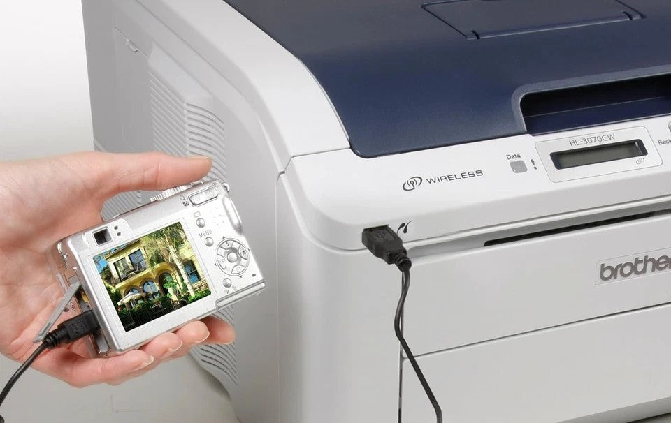 BROTHER HL-3070CW WIRELESS COMPACT 17PPM A4 LED COLOR LASER PRINTER HL3070CWZU1