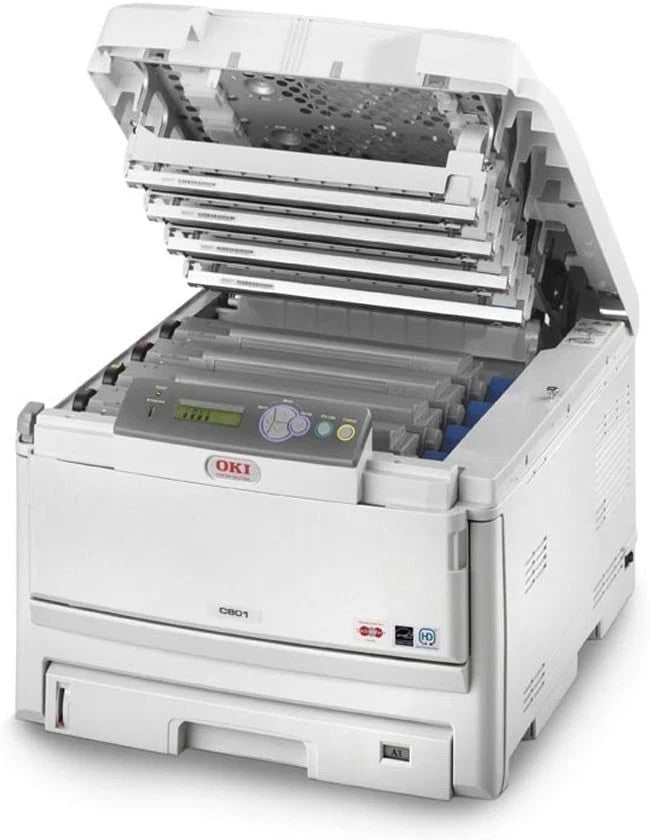 OKI C801N NETWORK WORKGROUP OFFICE 1200DPI FAST 32PPM A3 LED COLOR LASER PRINTER