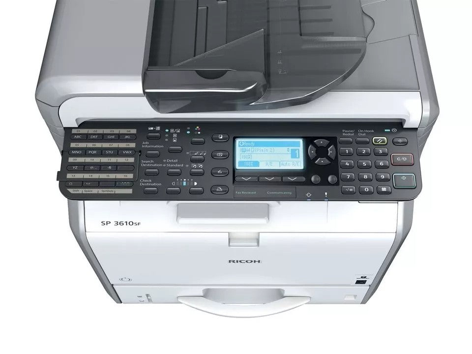 RICOH SP 3600SF AIO DUPLEX NETWORK USB FAST 30PPM 600DPI A4 MONO LASER PRINTER