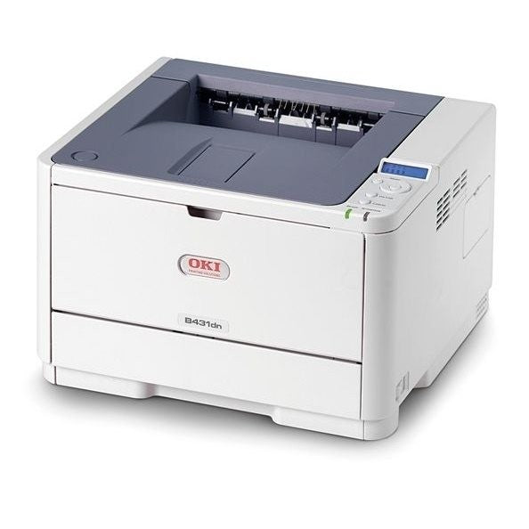 OKI B431DN MONO LASER PRINTER A4 USB AUTO DUPLEX NETWORK FAST - NO TONER & DRUM