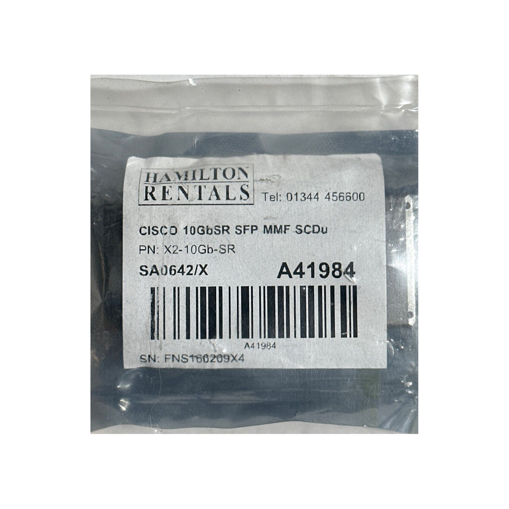Cisco X2-10GB-SR 10 Gbe 850nm MM 300m DOM Transceiver SFP Module 10-2205-06