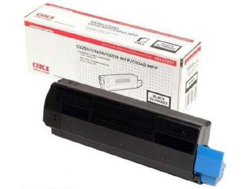 OKI  43487712 BLACK TONER – STANDARD‑YIELD GENUINE FOR C8600/C8800