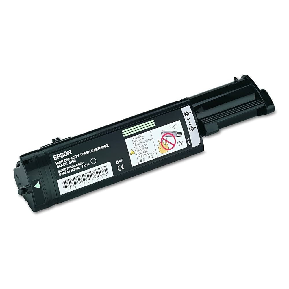 EPSON S050190 BLACK TONER – STANDARD‑YIELD GENUINE FOR ACULASER C900/C1900