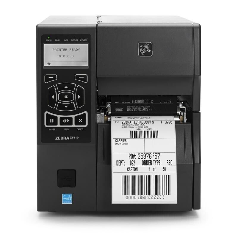 ZEBRA ZT410 INDUSTRIAL THERMAL LABEL PRINTER (DIRECT THERMAL / THERMAL TRANSFER)