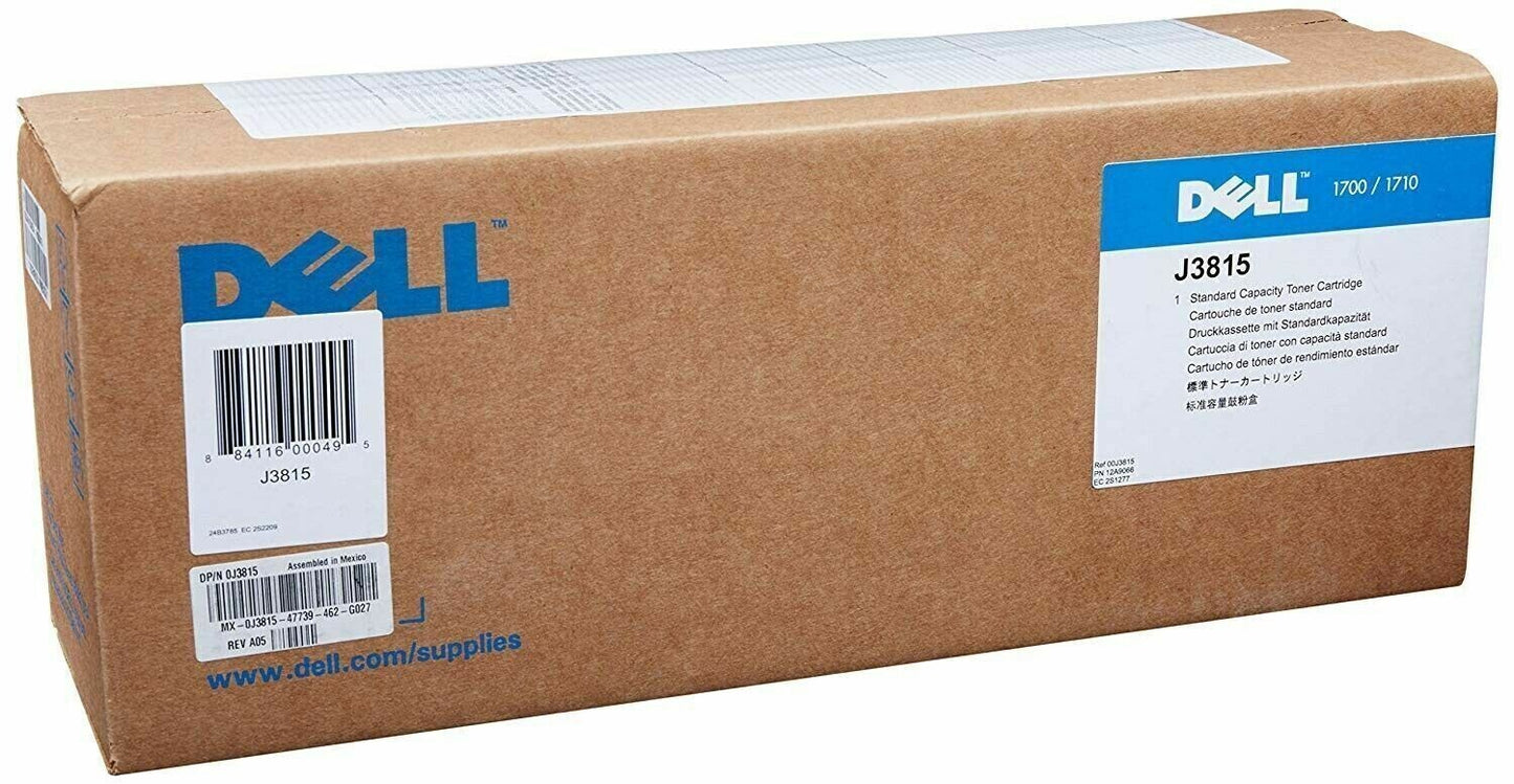 New Sealed DELL J3815 Toner Cartridge Black For DELL 1700/1710 3000 Pages