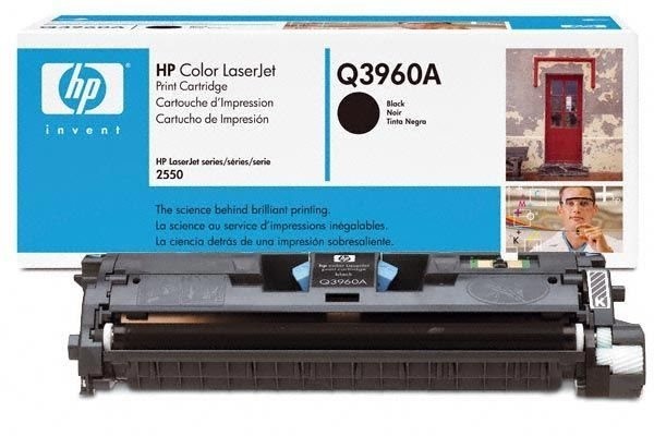 GENUINE HP  Q3960A 122A BLACK TONER STANDARD‑YIELD FOR LASERJET 2550/2820/2840