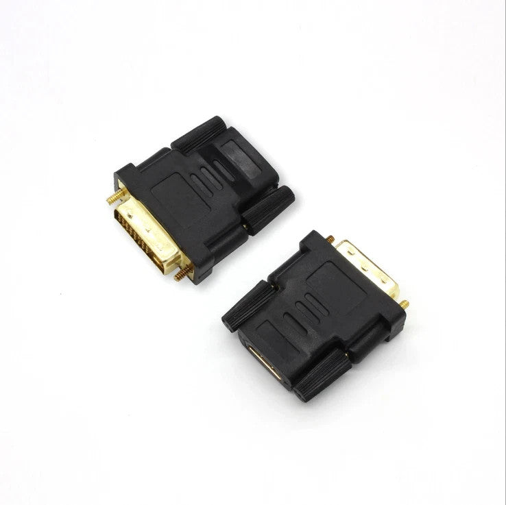 DVI-D Male To HDMI Female Adapter Connector 24+1 25 Pin Gold Plated For HDTV DVD