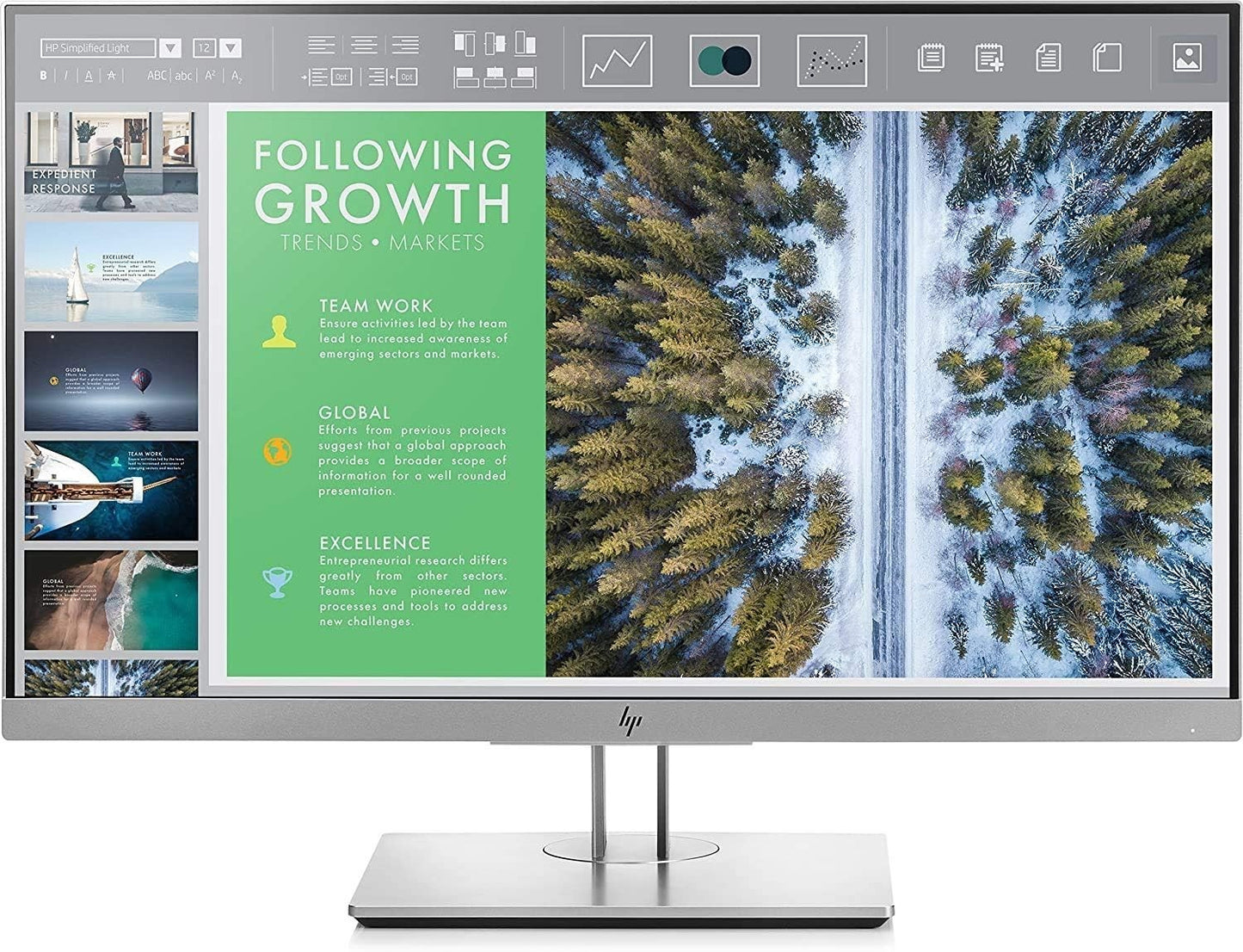 HP ELITEDISPLAY E233 23" FHD 1920x1080 IPS LED MONITOR HDMI VGA DISPLAYPORTS
