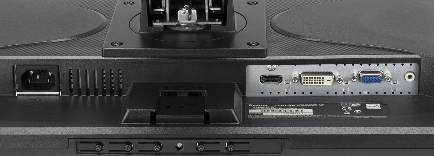 IIYAMA B2280HS 21.5" FHD 1920X1080 LED MONITOR VGA HDMI DVI PORT / WITHOUT STAND