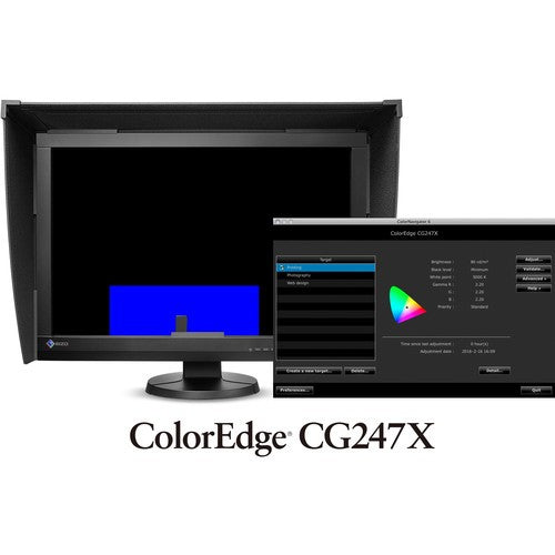 EIZO CG247X 24.1" FHD 1920X1200 HDR LED MONITOR DISPLAY PORT HDMI DVI WITH STAND