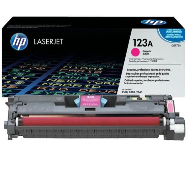 GENUINE HP  Q3973A MAGENTA TONER – STANDARD‑YIELD FOR LASERJET 2550/2820/2840