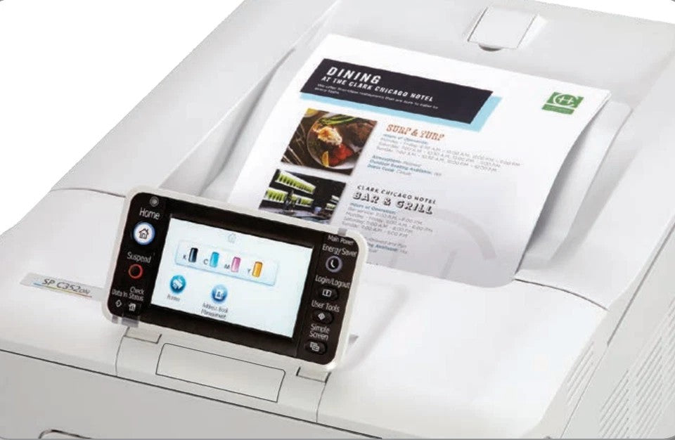 RICOH SP C352DN DUPLEX NETWORK HOME OFFICE 30PPM APP A4 COLOUR LASER PRINTER