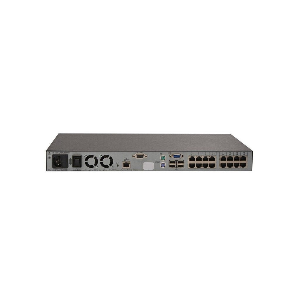 DELL POWEREDGE 2161DS-2 WC985 KVM 16 RJ-45 PORTS CONSOLE SWITCH