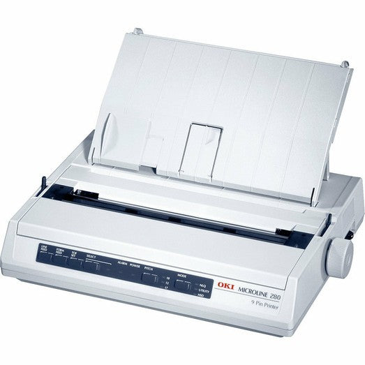OKI MICROLINE 280 ELITE A4 9-PIN DOT MATRIX USB PARALLEL MULTI-PART FORM PRINTER