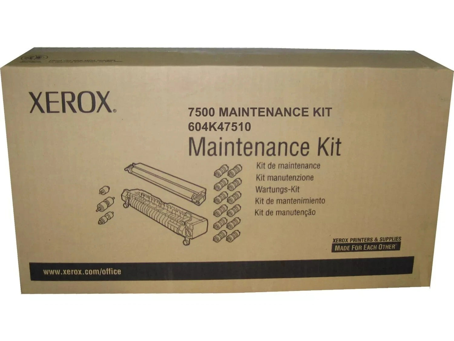 NEW GENUINE XEROX 604K47510 MAINTENANCE KIT (480,000 PAGES) XEROX PHASER 7500