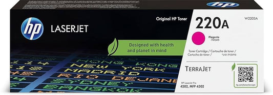 NEW GENUINE HP 220A MAGENTA ORIGINAL LASERJET TONER CARTRIDGE - W2203A