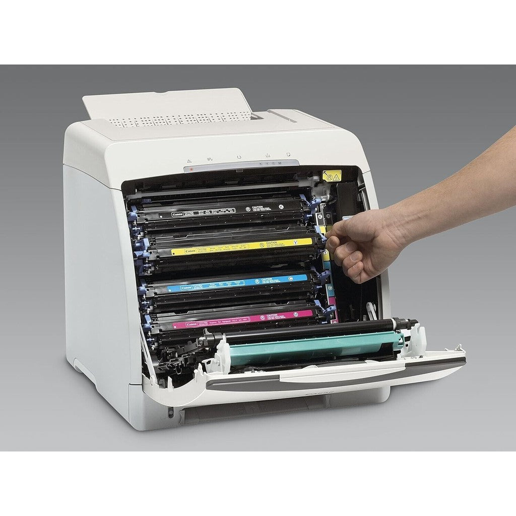 CANON LBP5100 A4 USB 12ppm DUPLEX COLOR LASER PRINTER NO TONERS LOW PAGE CNT 12K