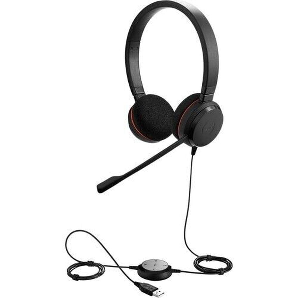 JABRA GN EVOLVE 20 MS STEREO WIRED OVER-THE-HEAD STEREO HEADSET HSC016 USB