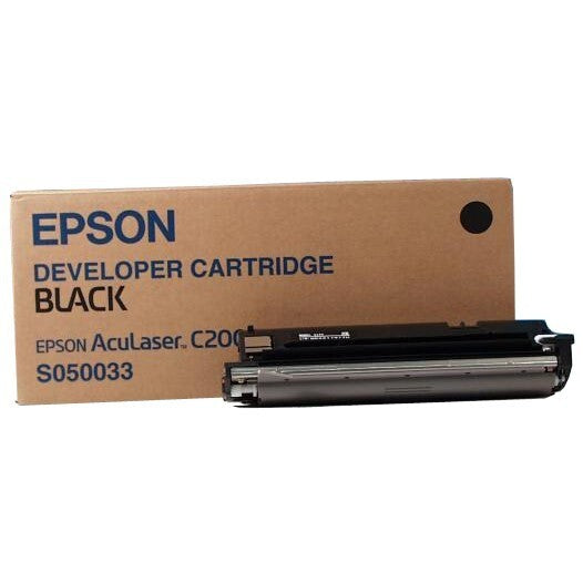 New Genuine Black Epson Developer Cartridge S050033 For C2000