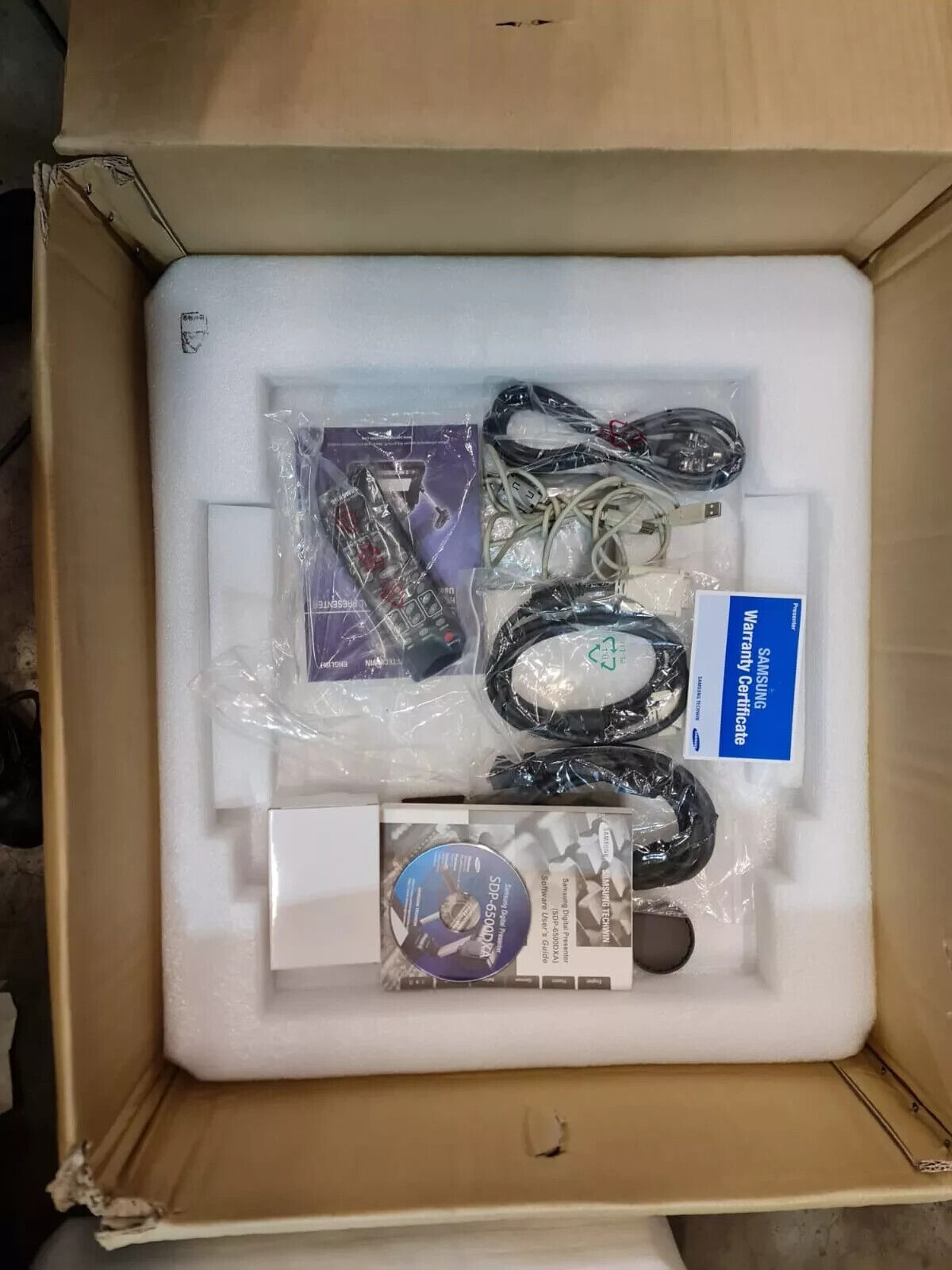 SAMSUNG SDP-6500DXA HIGH RESOLUTION DIGITAL PRESENTER OPTICAL ZOOM LENS KIT