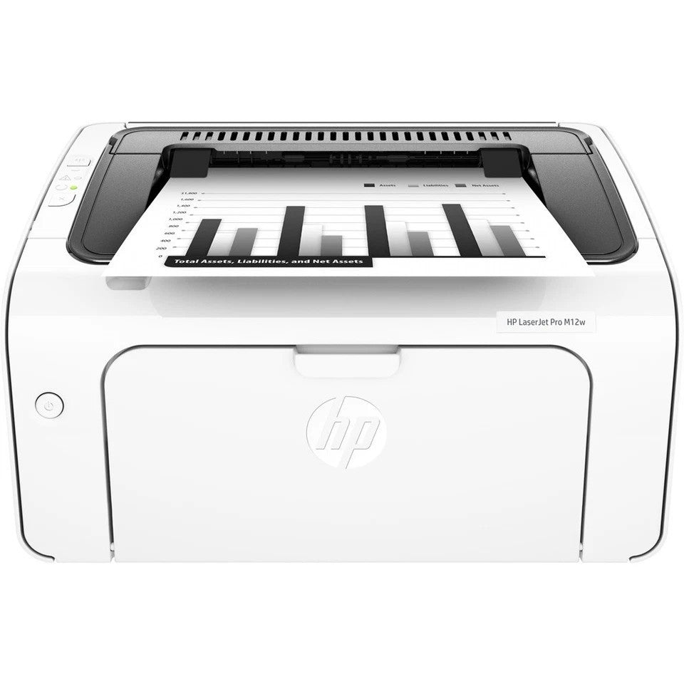 HP LASERJET PRO M12W WIRELESS & USB MONOCHROME COMPACT 19PPM A4 LASER PRINTER