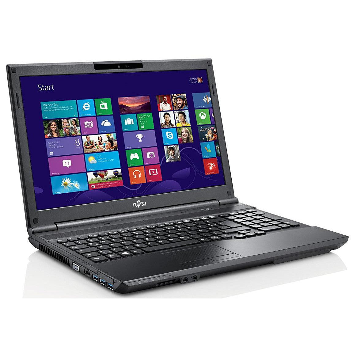 Fujitsu Lifebook AH532 Windows 11 Laptop Intel i3 8GB 500GB Storage 15" HD Webcam DVD WiFi BT -  Good Refurbished