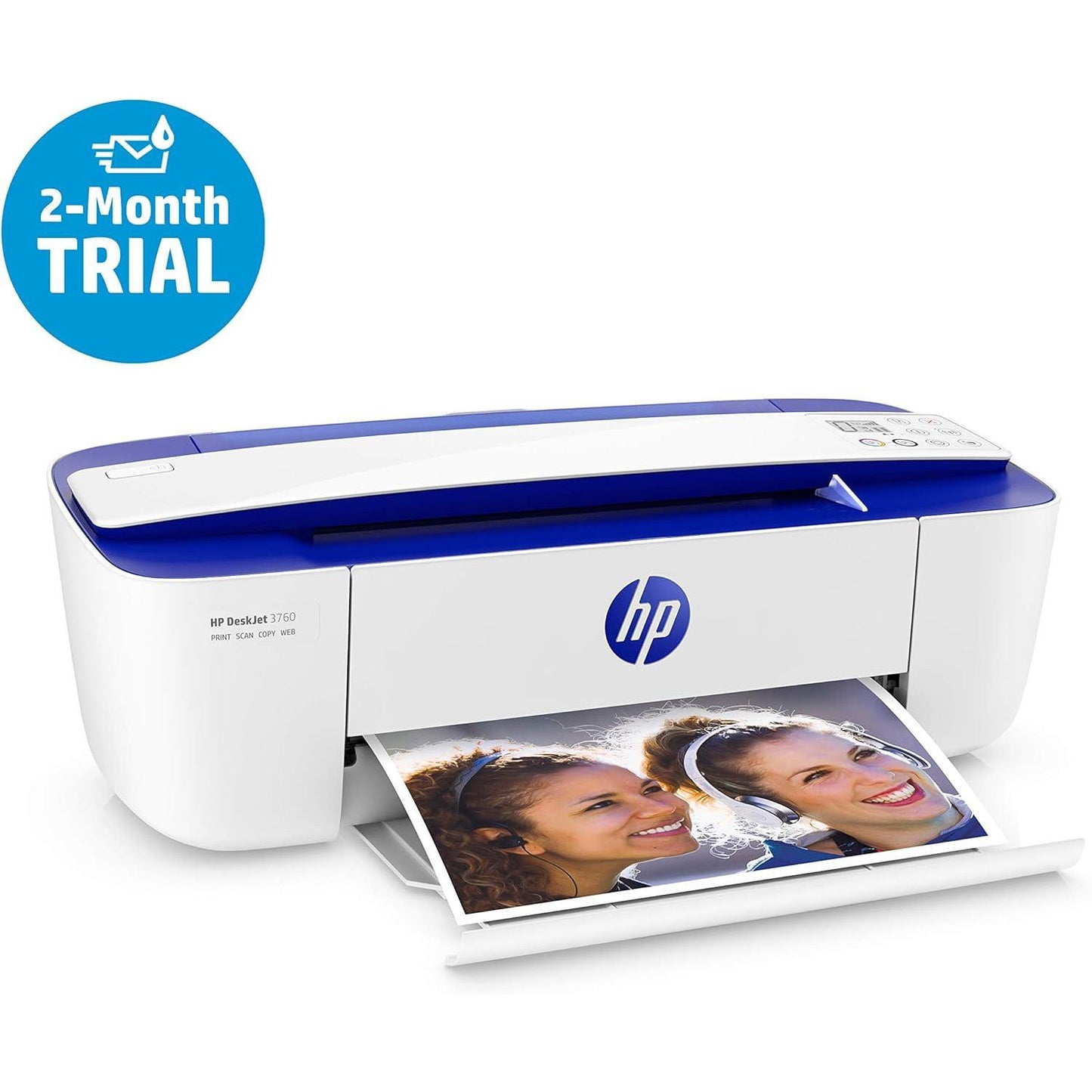 HP DESKJET 3760 COLOR INKJET ALL-IN-ONE PRINTER 8PPM WIFI/USB HOME OFFICE