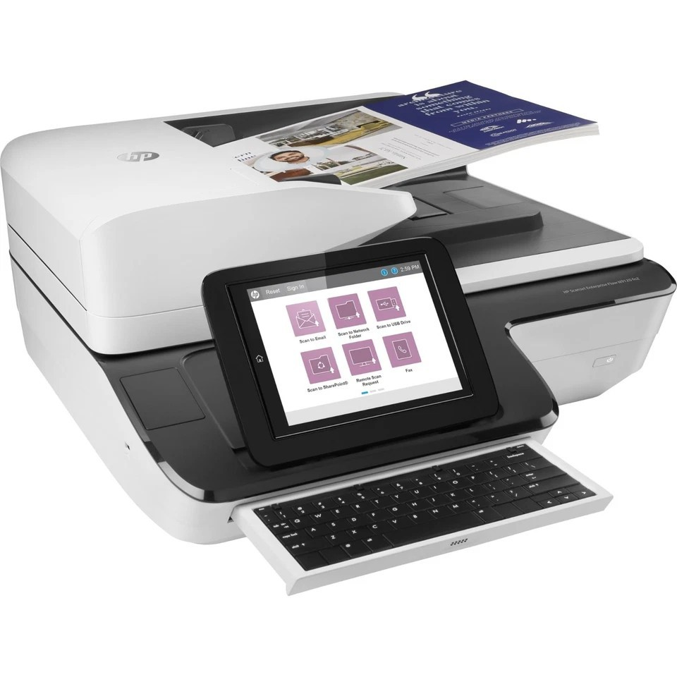 HP SCANJET ENTERPRISE FLOW N9120 FN2 NETWORK FLATBED & SHEETFED SCANNER - L2763A    -    VERY GOOD - REFURBISHED