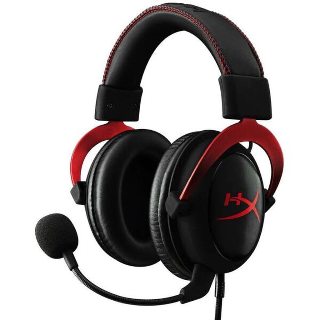 HyperX Cloud II Gaming Headset 7.1 Red Black 3.5mm Wired + Mic for Xbox PS5 PS4