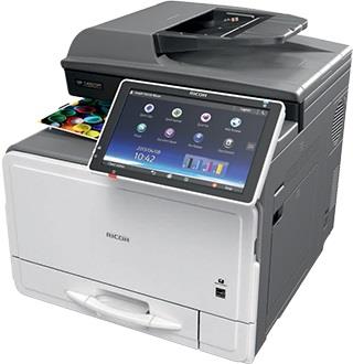 RICOH MP C307SPF COLOR LASER PRINTER DUPLEX PRINT 1200X1200 DPI ETHERNET USB