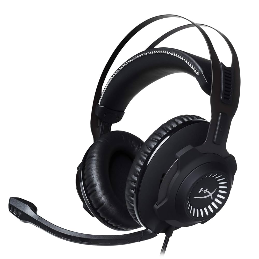 HyperX Cloud Revolver Gaming Headset – Black/White | Studio-Grade Sound & Premium Comfort