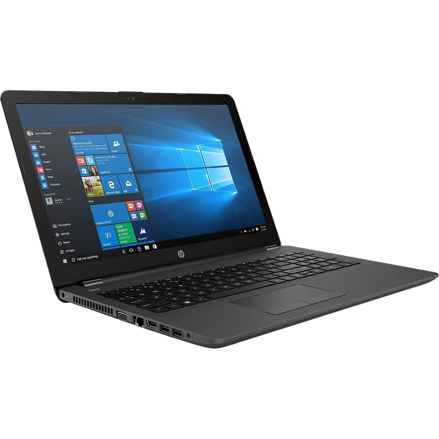 HP 255 G6 Windows 11 Laptop AMD A6 Radeon 8GB RAM 128GB SSD 15" FHD Webcam DVD WiFi BT  -  Very Good Refurbished